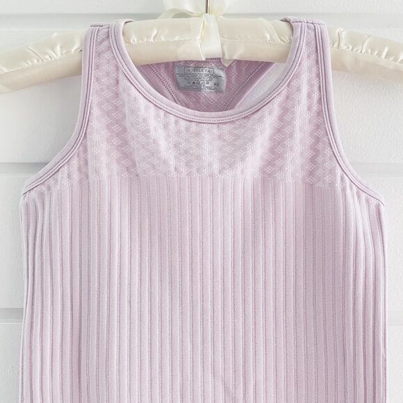 Athleta Renew Racerback Stripe Diamond Tank Top XS - Picture 4 of 8